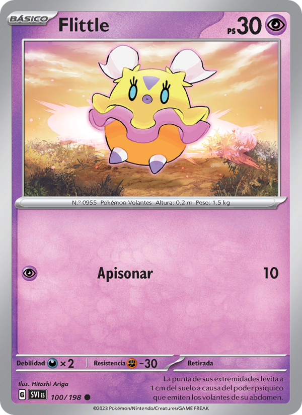 Flittle 100 — Scarlet & Violet (Spanish Pokémon TCG card)