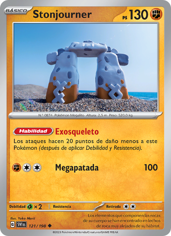 Stonjourner 121 — Scarlet & Violet (Spanish Pokémon TCG card)