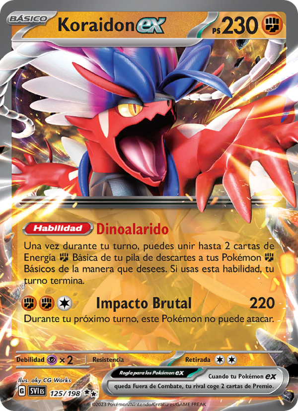 Koraidon ex 125 — Scarlet & Violet (Spanish Pokémon TCG card)