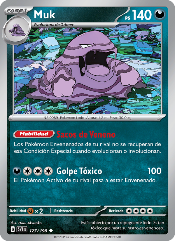 Muk 127 — Scarlet & Violet (Spanish Pokémon TCG card)