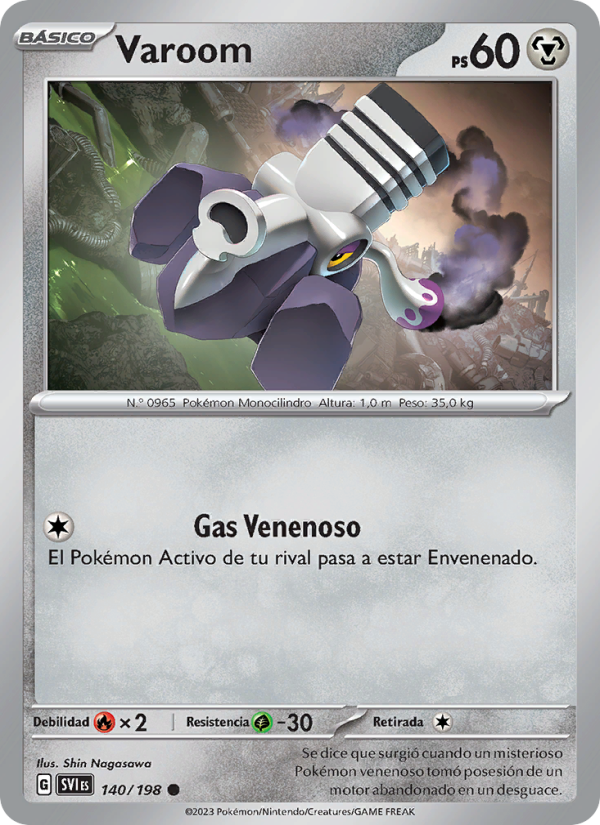 Varoom 140 — Scarlet & Violet (Spanish Pokémon TCG card)