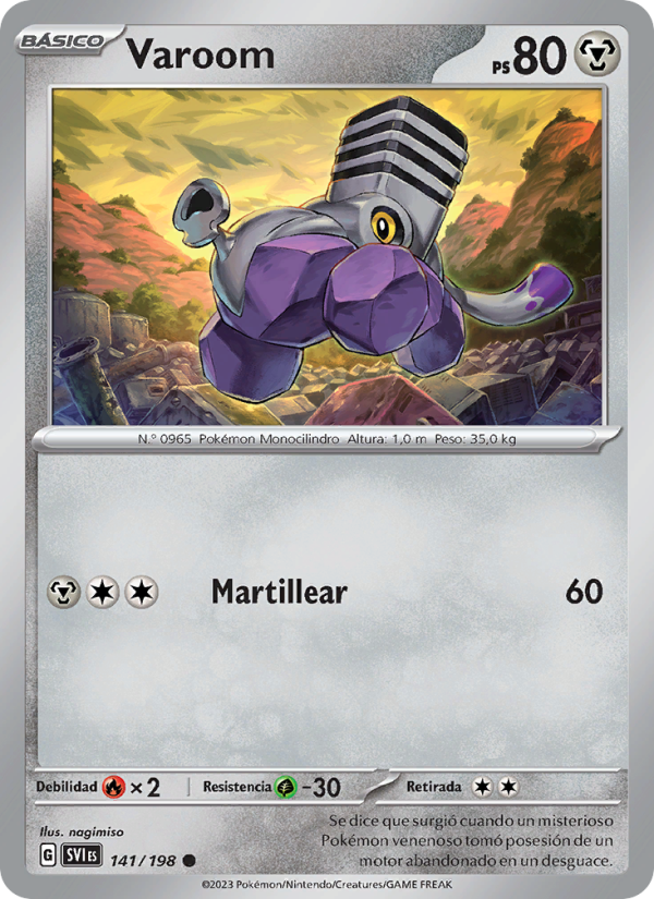Varoom 141 — Scarlet & Violet (Spanish Pokémon TCG card)