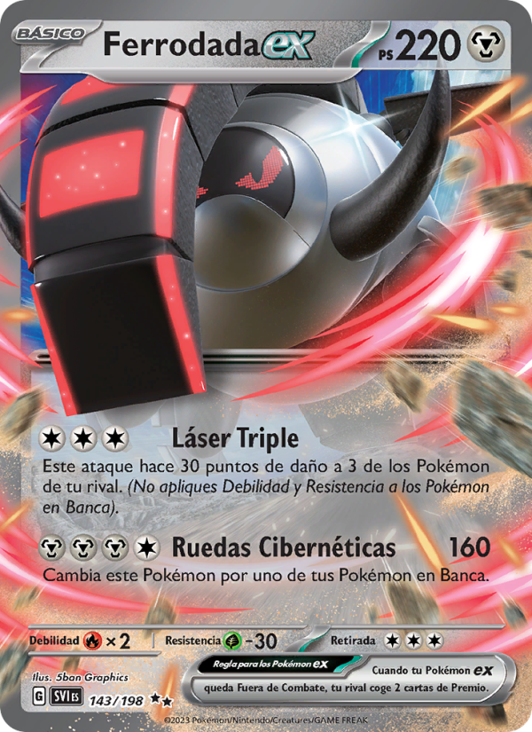 Ferrodada ex 143 — Scarlet & Violet (Spanish Pokémon TCG card)