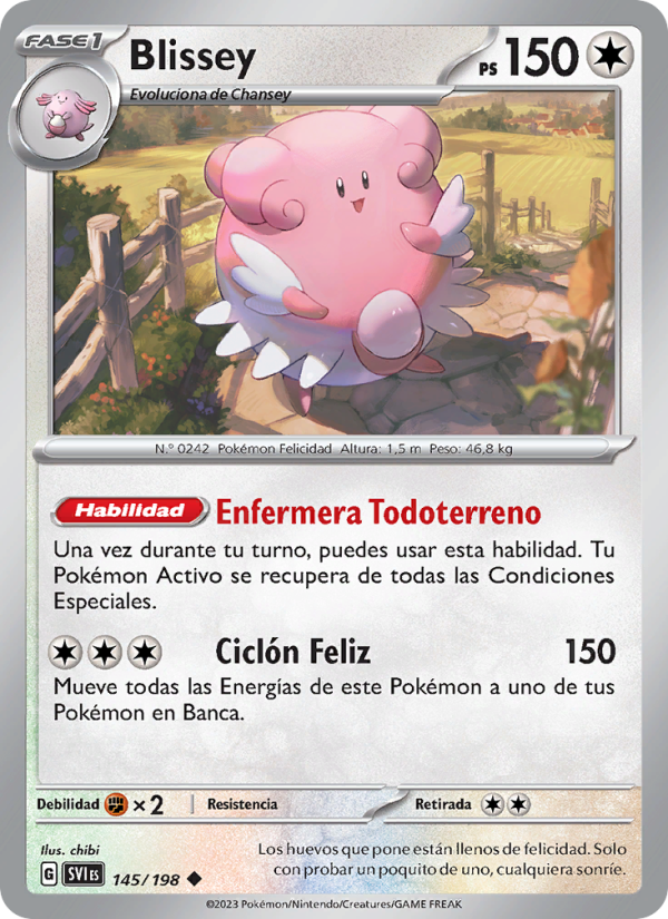 Blissey 145 — Scarlet & Violet (Spanish Pokémon TCG card)