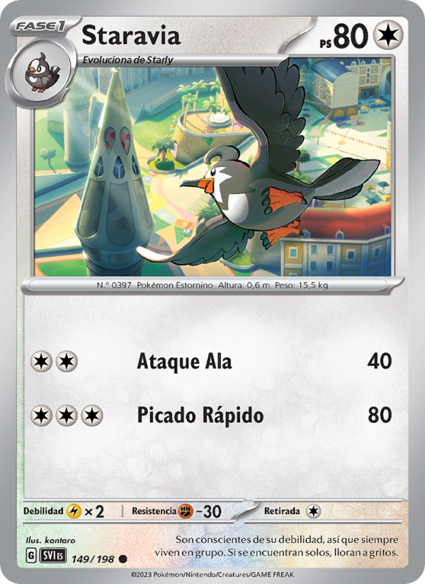 Staravia 149 — Scarlet & Violet (Spanish Pokémon TCG card)