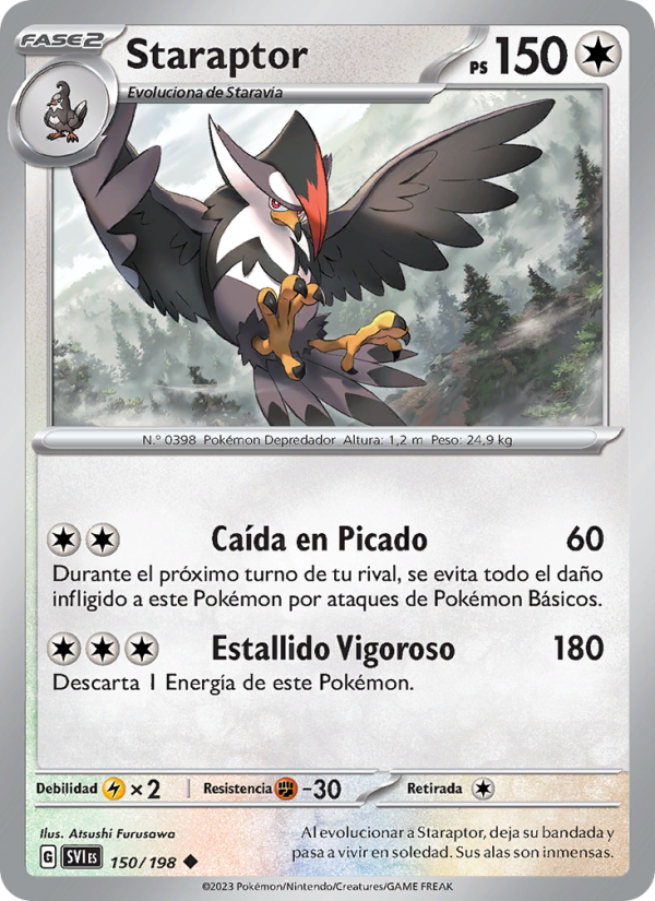 Staraptor 150 — Scarlet & Violet (Spanish Pokémon TCG card)