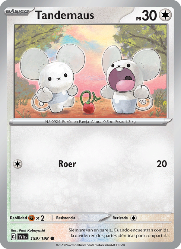 Tandemaus 159 — Scarlet & Violet (Spanish Pokémon TCG card)