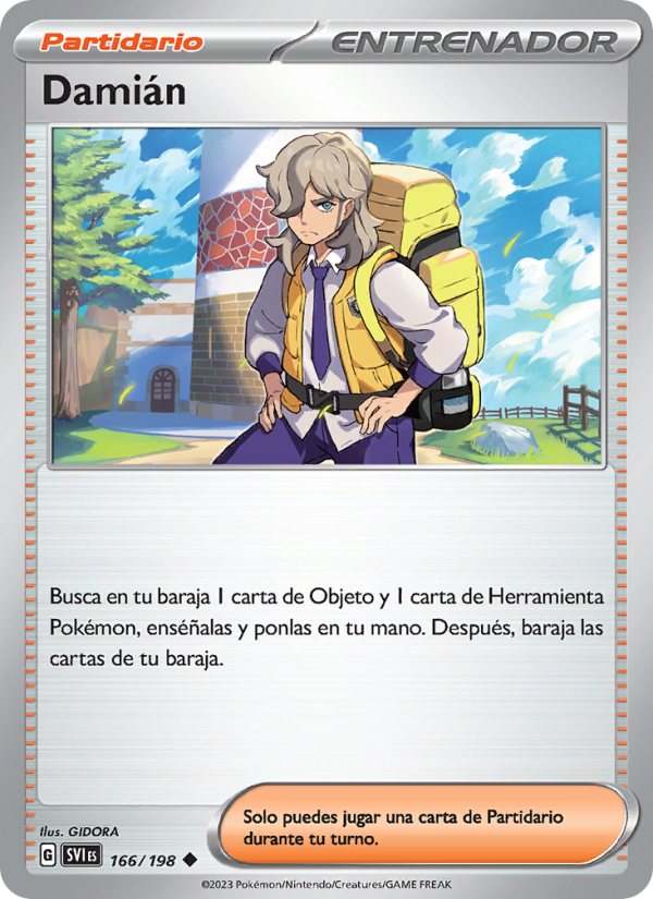 Damián 166 — Scarlet & Violet (Spanish Pokémon TCG card)
