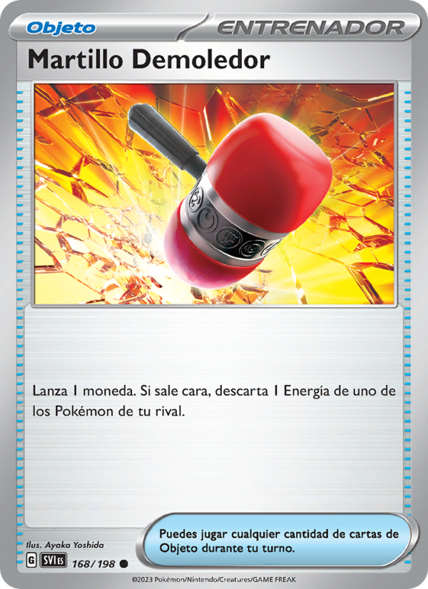 Martillo Demoledor 168 — Scarlet & Violet (Spanish Pokémon TCG card)