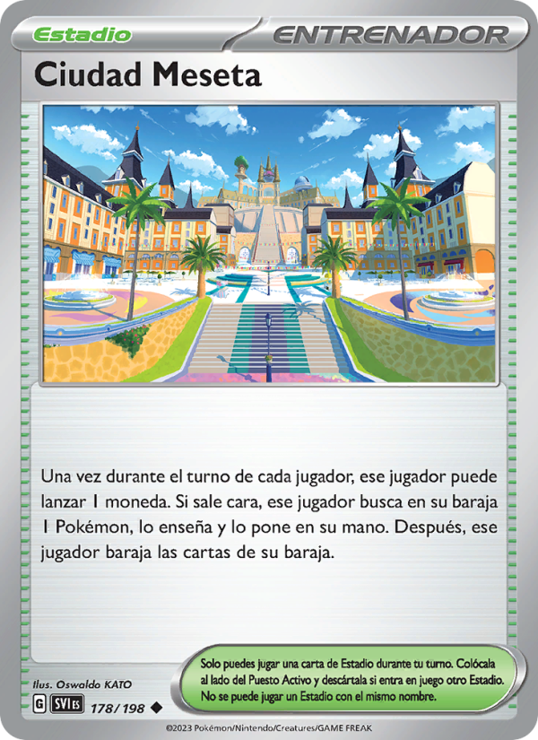 Ciudad Meseta 178 — Scarlet & Violet (Spanish Pokémon TCG card)