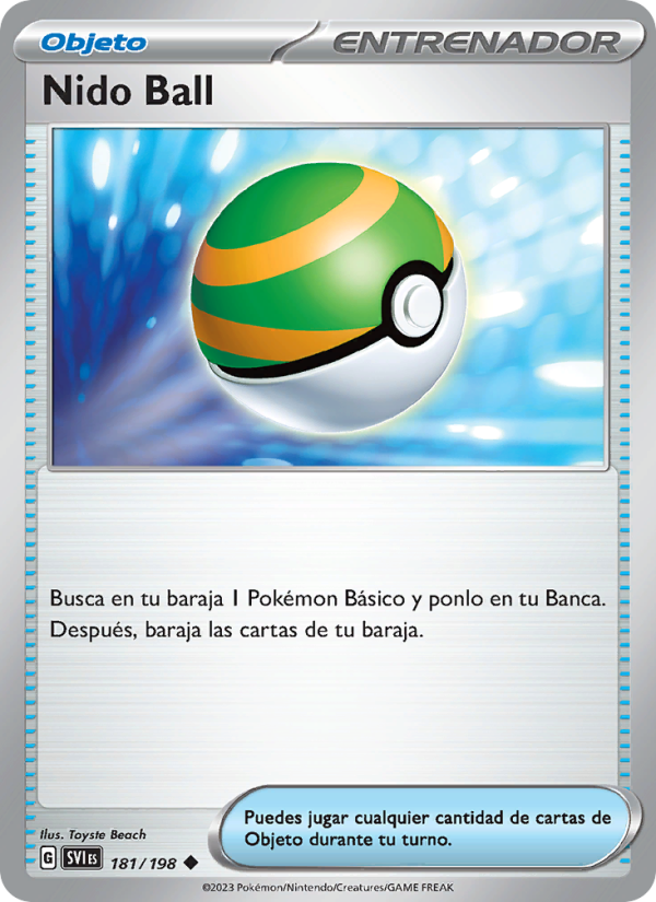 Nido Ball 181 — Scarlet & Violet (Spanish Pokémon TCG card)