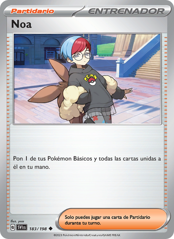 Noa 183 — Scarlet & Violet (Spanish Pokémon TCG card)