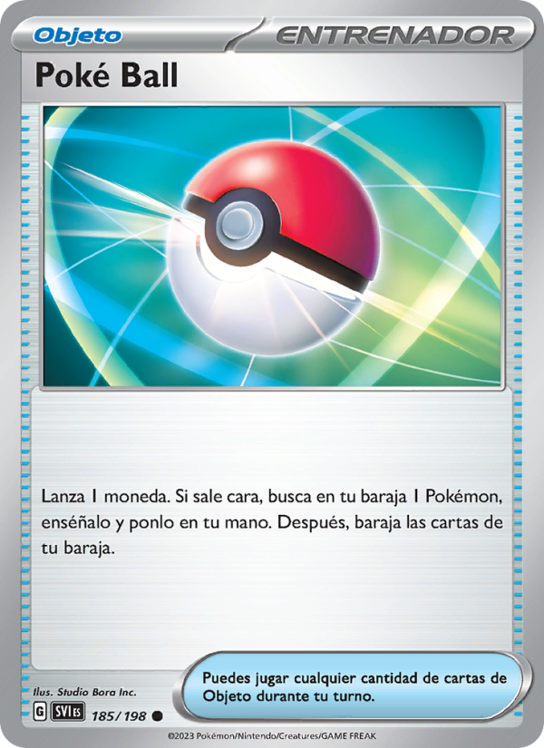 Poké Ball 185 — Scarlet & Violet (Spanish Pokémon TCG card)
