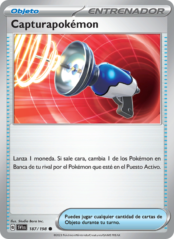 Capturapokémon 187 — Scarlet & Violet (Spanish Pokémon TCG card)