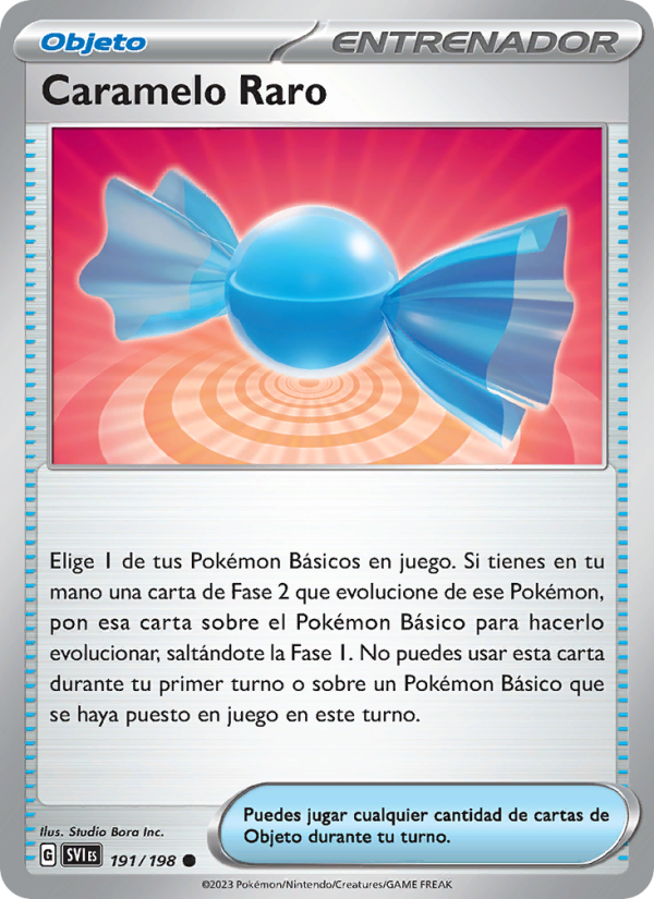 Caramelo Raro 191 — Scarlet & Violet (Spanish Pokémon TCG card)