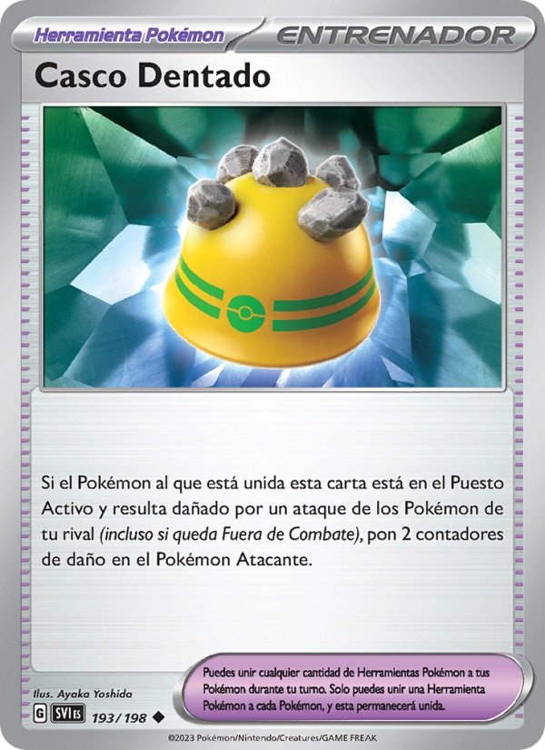 Casco Dentado 193 — Scarlet & Violet (Spanish Pokémon TCG card)