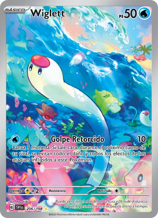 Wiglett 206 — Scarlet & Violet (Spanish Pokémon TCG card)