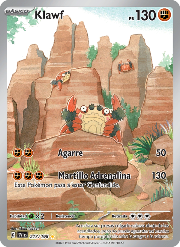 Klawf 217 — Scarlet & Violet (Spanish Pokémon TCG card)