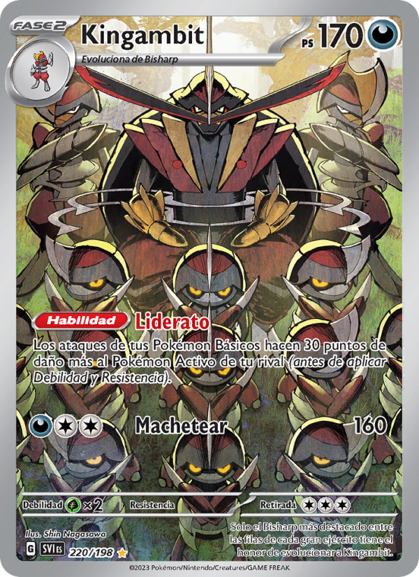 Kingambit 220 — Scarlet & Violet (Spanish Pokémon TCG card)