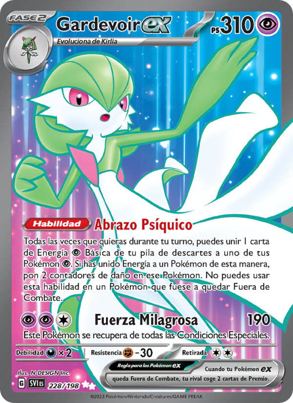 Gardevoir ex 228 — Scarlet & Violet (Spanish Pokémon TCG card)