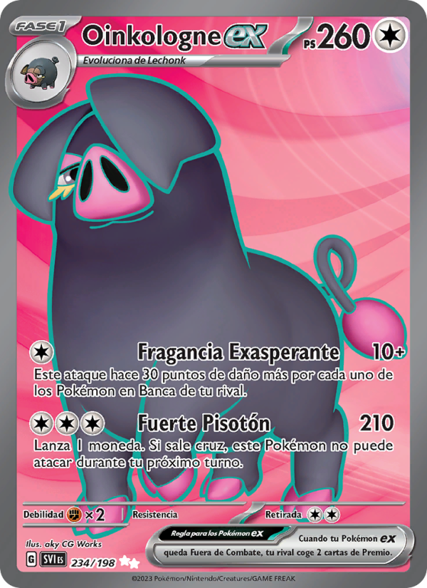 Oinkologne ex 234 — Scarlet & Violet (Spanish Pokémon TCG card)