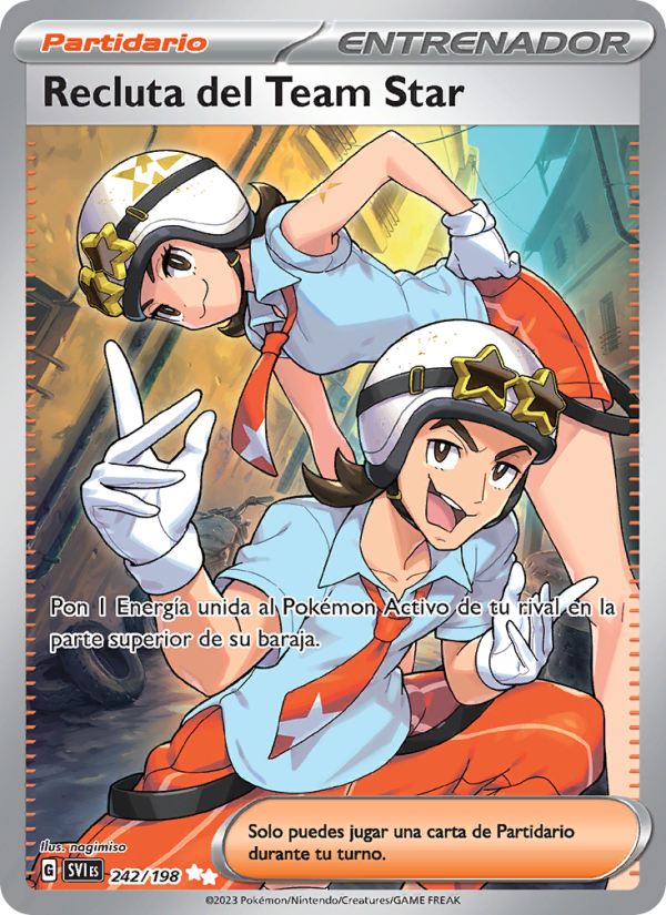 Recluta del Team Star 242 — Scarlet & Violet (Spanish Pokémon TCG card)
