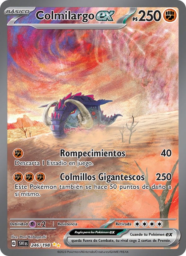 Colmilargo ex 246 — Scarlet & Violet (Spanish Pokémon TCG card)