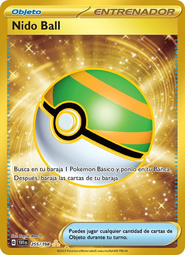 Nido Ball 255 — Scarlet & Violet (Spanish Pokémon TCG card)