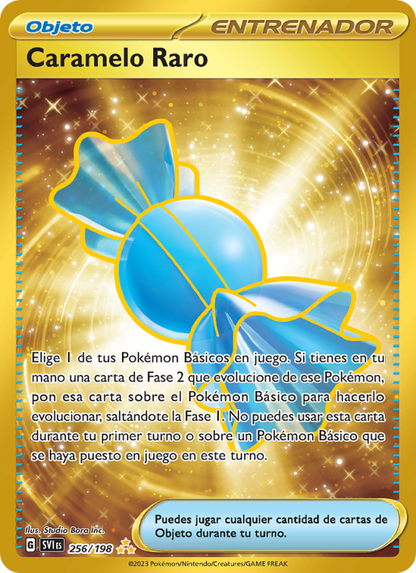 Caramelo Raro 256 — Scarlet & Violet (Spanish Pokémon TCG card)