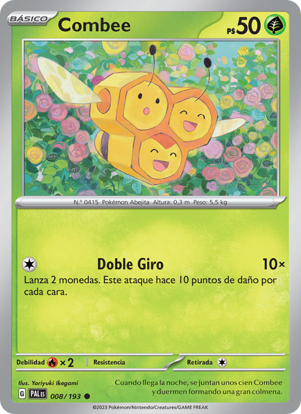 Combee 008 — Paldea Evolved (Spanish Pokémon TCG card)