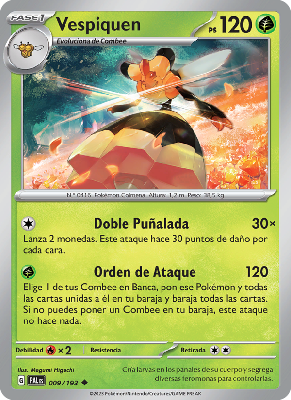 Vespiquen 009 — Paldea Evolved (Spanish Pokémon TCG card)