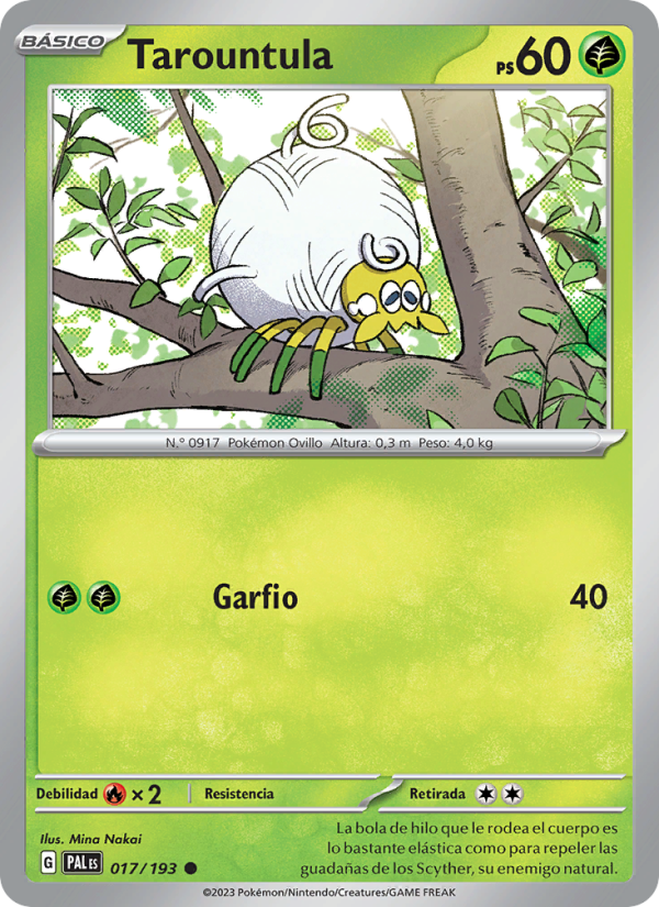Tarountula 017 — Paldea Evolved (Spanish Pokémon TCG card)