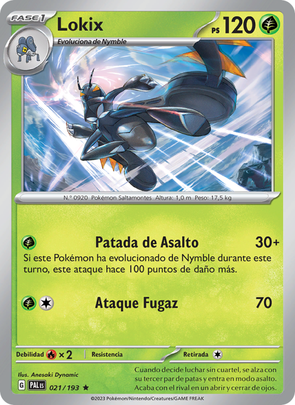 Lokix 021 — Paldea Evolved (Spanish Pokémon TCG card)