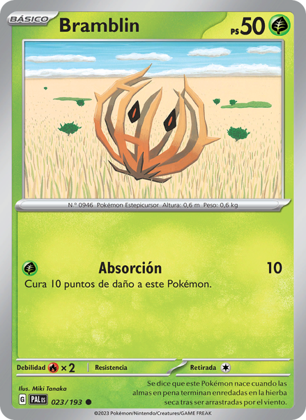 Bramblin 023 — Paldea Evolved (Spanish Pokémon TCG card)