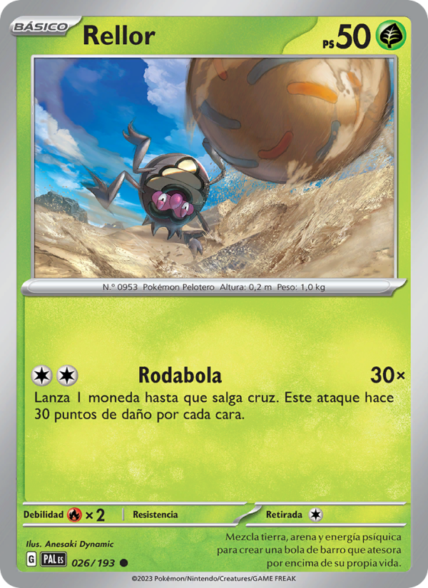 Rellor 026 — Paldea Evolved (Spanish Pokémon TCG card)