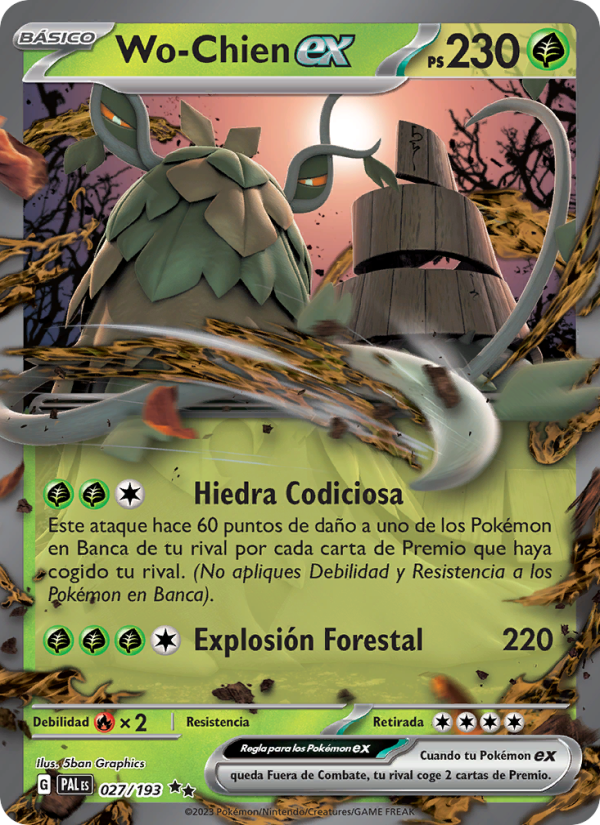Wo-Chien ex 027 — Paldea Evolved (Spanish Pokémon TCG card)