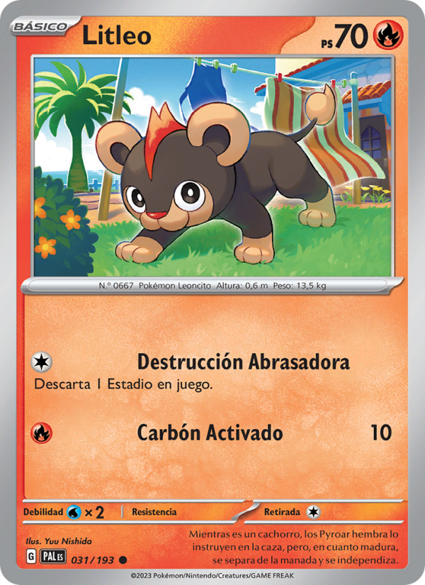 Litleo 031 — Paldea Evolved (Spanish Pokémon TCG card)