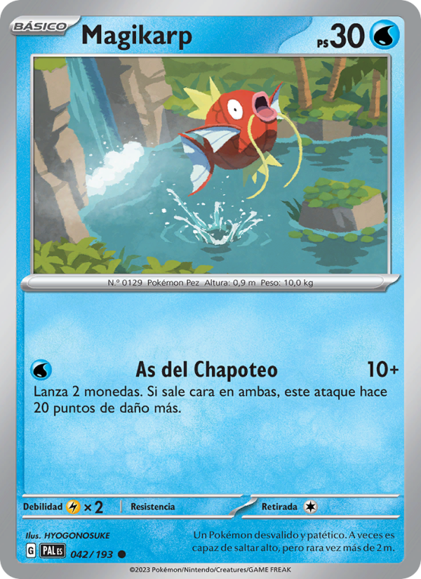 Magikarp 042 — Paldea Evolved (Spanish Pokémon TCG card)