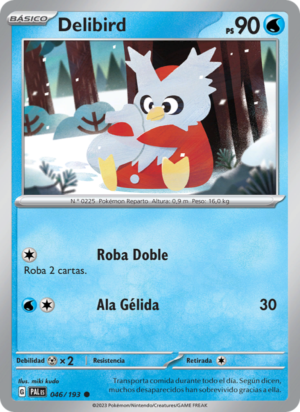 Delibird 046 — Paldea Evolved (Spanish Pokémon TCG card)
