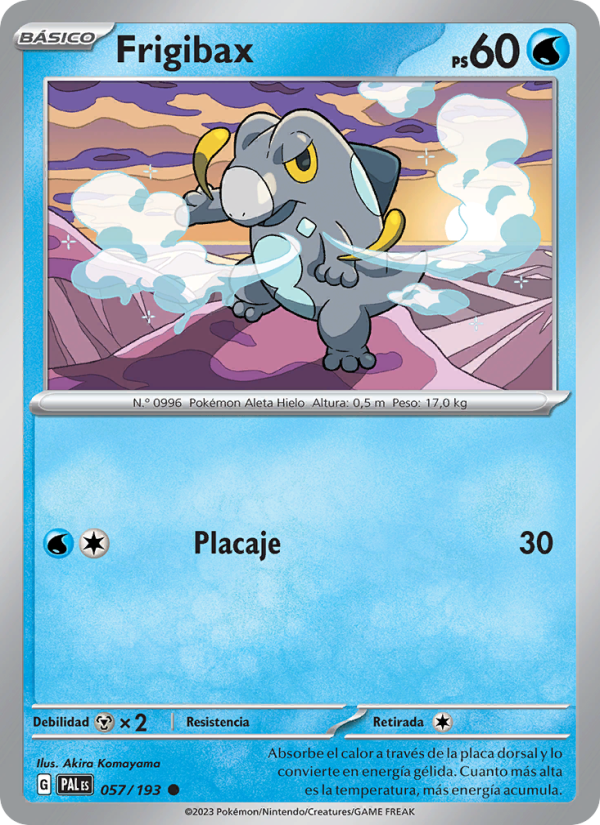 Frigibax 057 — Paldea Evolved (Spanish Pokémon TCG card)
