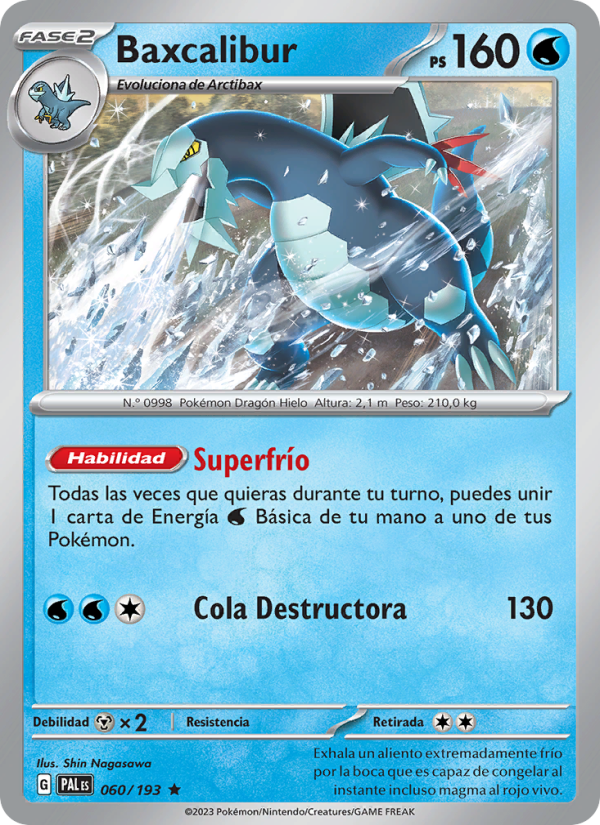 Baxcalibur 060 — Paldea Evolved (Spanish Pokémon TCG card)