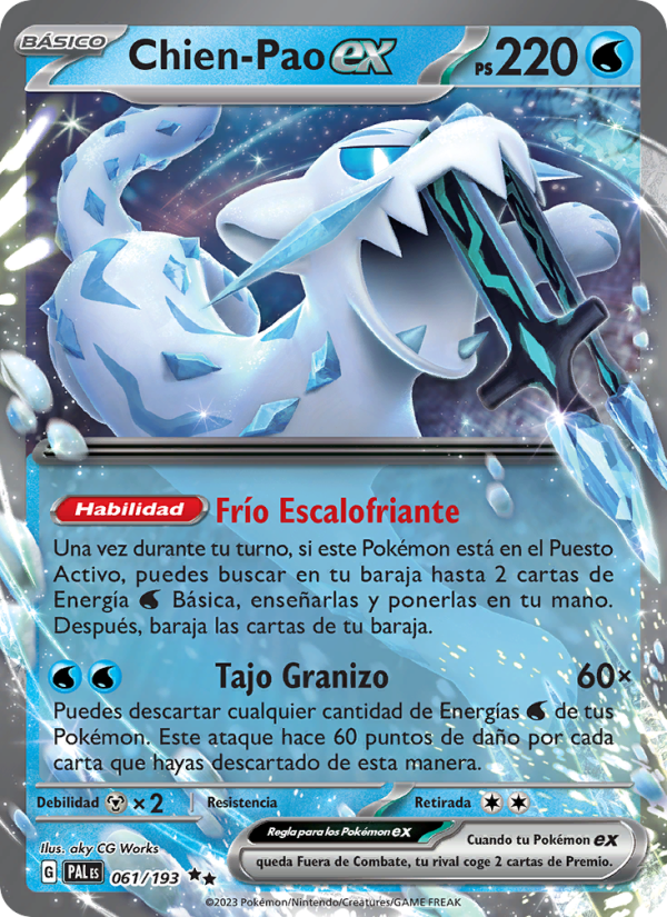 Chien-Pao ex 061 — Paldea Evolved (Spanish Pokémon TCG card)