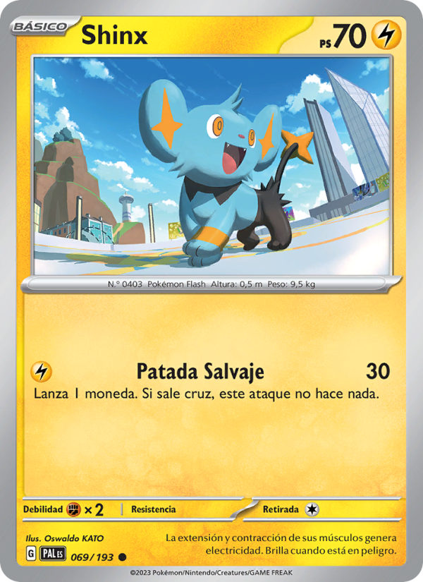 Shinx 069 — Paldea Evolved (Spanish Pokémon TCG card)