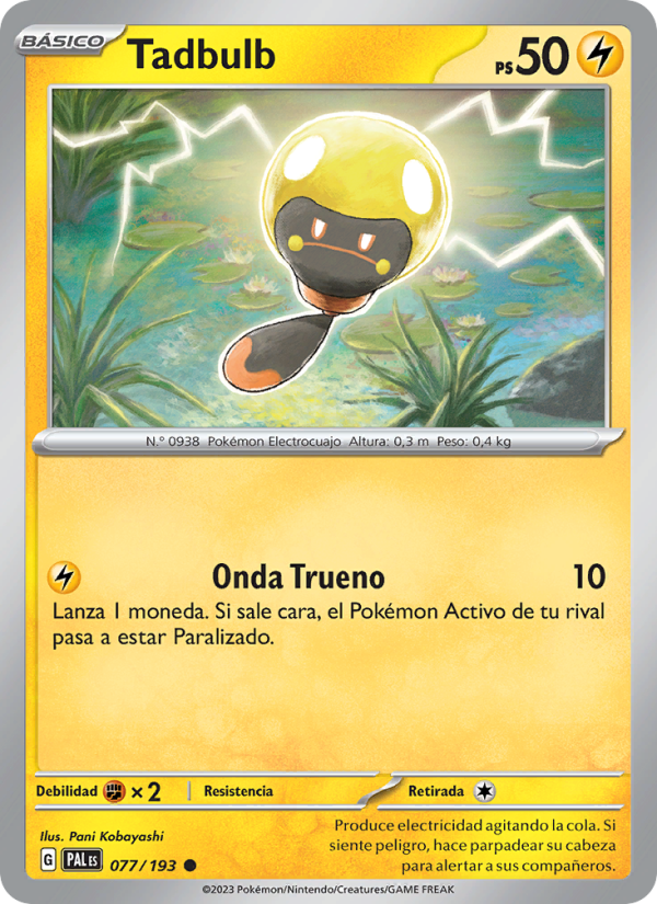 Tadbulb 077 — Paldea Evolved (Spanish Pokémon TCG card)