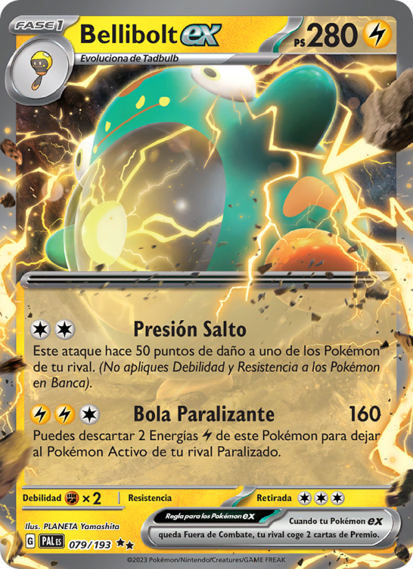Bellibolt ex 079 — Paldea Evolved (Spanish Pokémon TCG card)