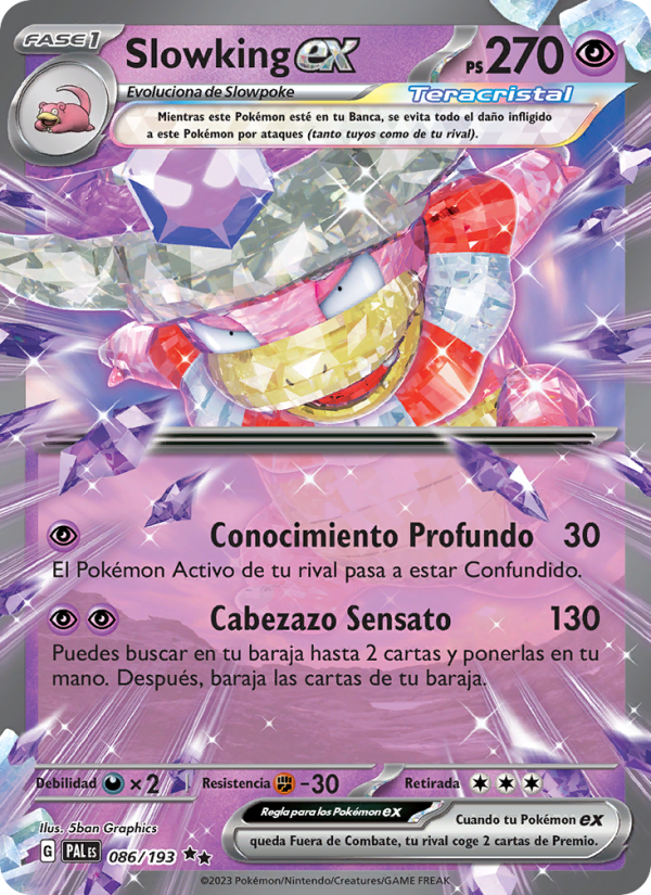 Slowking ex 086 — Paldea Evolved (Spanish Pokémon TCG card)