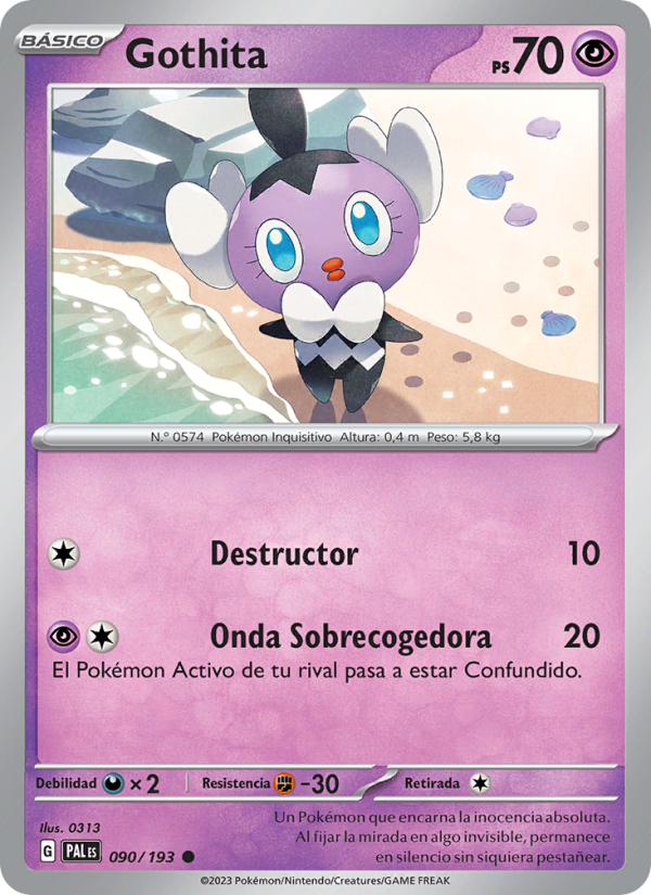 Gothita 090 — Paldea Evolved (Spanish Pokémon TCG card)