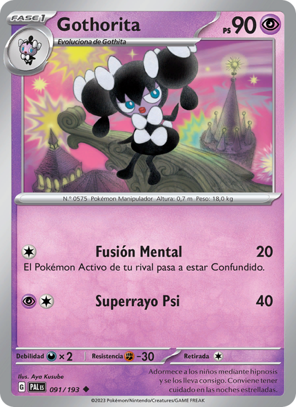 Gothorita 091 — Paldea Evolved (Spanish Pokémon TCG card)