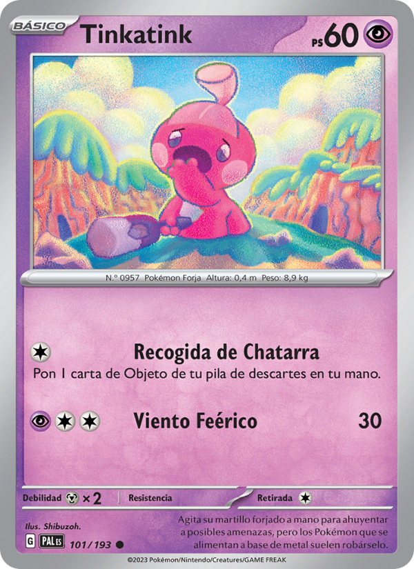 Tinkatink 101 — Paldea Evolved (Spanish Pokémon TCG card)