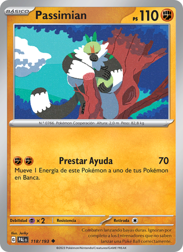 Passimian 118 — Paldea Evolved (Spanish Pokémon TCG card)